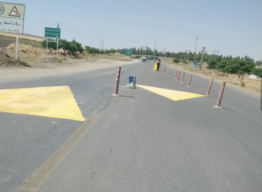 گلستان ما - سرعت‌گیرهای محورهای کلاله ایمن‌سازی شد