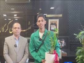 گلستان ما - تقدیر شهردار گرگان از کارگر امانتدار فضای سبز