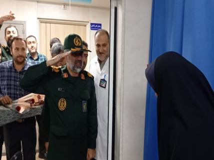 گلستان ما - احترام نظامی فرمانده سپاه نینوا به اسوه‌های صبر